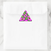Roze Flamingo bloemen patroon Sticker (Tas)