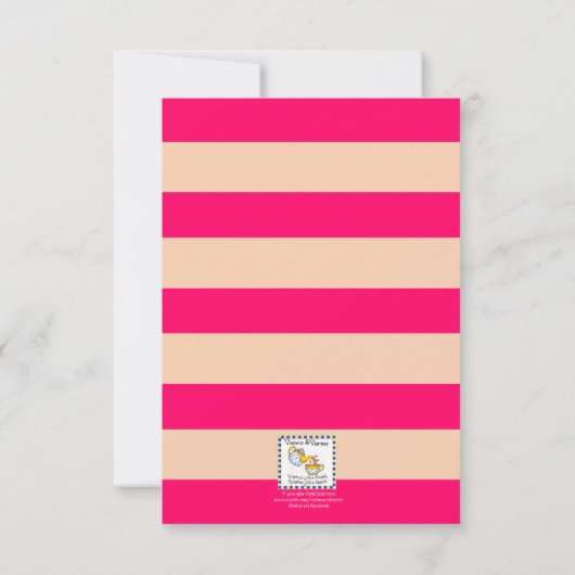 Roze Flamingo Bridal Shower Uitnodiging (Achterkant)