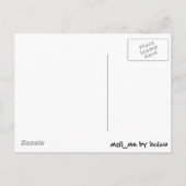 Roze Flamingo Briefkaart (Achterkant)