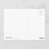 roze flamingo briefkaart (Achterkant)