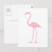 Roze Flamingo Briefkaart (Voorkant / Achterkant)