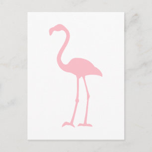 Roze Flamingo Briefkaart