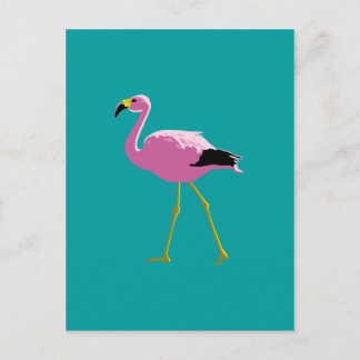 Roze Flamingo Briefkaart