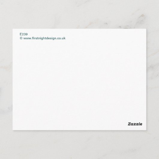 Roze Flamingo Briefkaart (Achterkant)