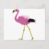 Roze Flamingo Briefkaart (Voorkant)