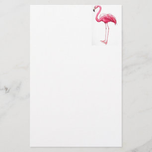 Roze Flamingo Briefpapier
