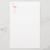 Roze Flamingo Briefpapier (Voorkant)