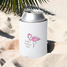 Roze Flamingo Bruids Flocking Stam | Bachelorette Blikjeskoeler