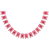 Roze flamingo Bunting Banner (Alle)