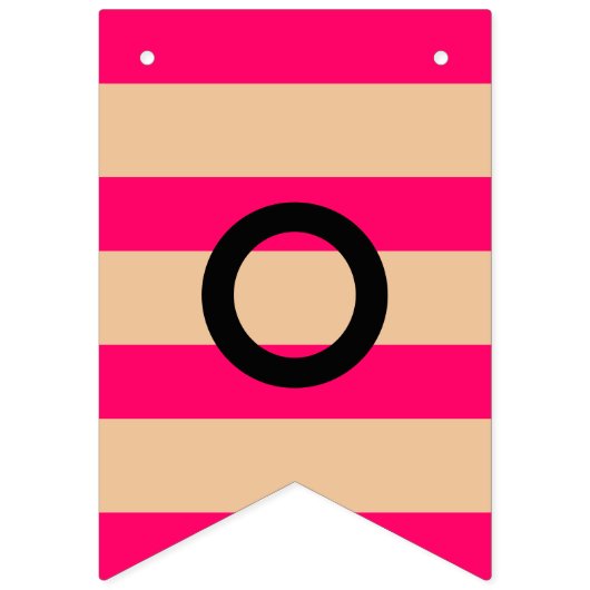 Roze flamingo Bunting Banner (Tweede vlag)
