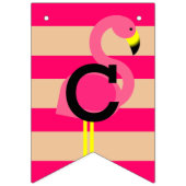 Roze flamingo Bunting Banner (Eerste vlag)