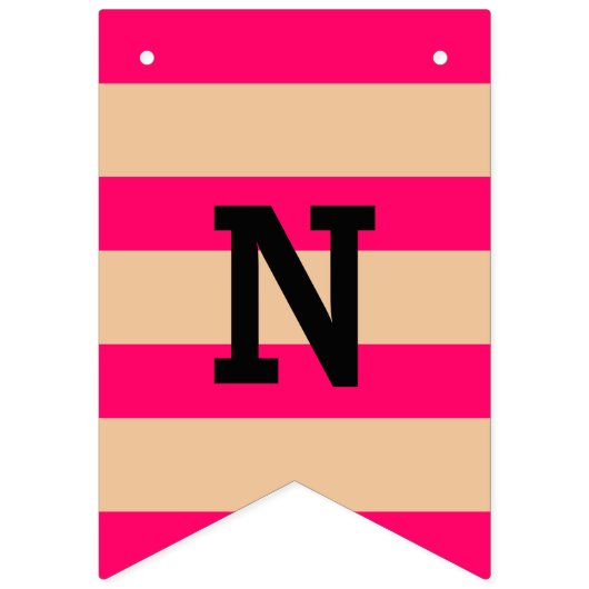 Roze flamingo Bunting Banner (Derde vlag)