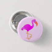 Roze Flamingo Button (Voorkant /achterkant)