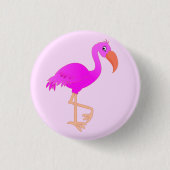 Roze Flamingo Button (Voorkant)