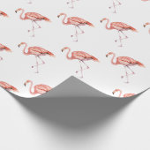 Roze Flamingo Cadeaupapier (Hoek)