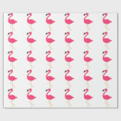 Roze Flamingo Cadeaupapier (Vlak)