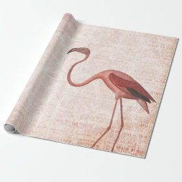  roze flamingo cadeaupapier