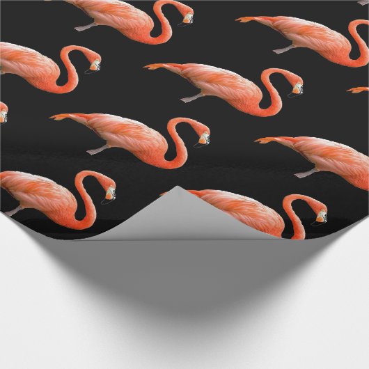 "Roze flamingo" Cadeaupapier (Hoek)