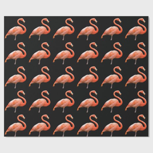 "Roze flamingo" Cadeaupapier (Vlak)