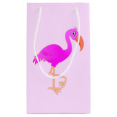 Roze Flamingo Cadeautas (Achterkant)