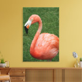 Roze Flamingo Canvas Afdruk (Insitu (Woonkamer))