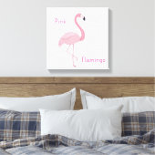 Roze Flamingo Canvas Afdruk (Insitu (Slaapkamer))