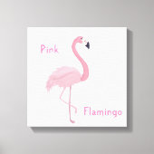 Roze Flamingo Canvas Afdruk (Voorkant)