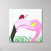 roze flamingo canvas afdruk (Voorkant)