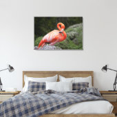Roze Flamingo Canvas Afdruk (Insitu (Slaapkamer))