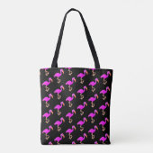 Roze Flamingo Canvas tas - CHoose Kleur (Achterkant)