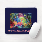 Roze Flamingo - Captiva Eiland, Florida Muismat (Met muis)