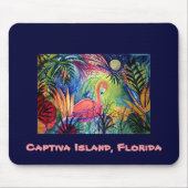 Roze Flamingo - Captiva Eiland, Florida Muismat (Voorkant)