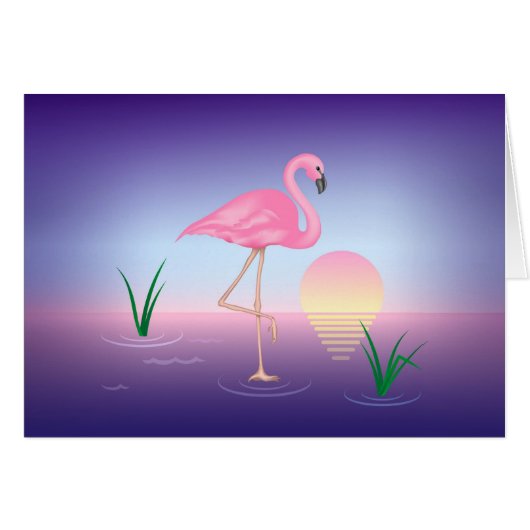 Roze Flamingo Cars (Voorkant Horizontaal)