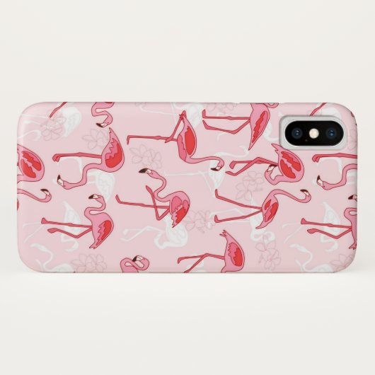 Roze flamingo Case-Mate iPhone case (Achterkant (horizontaal))