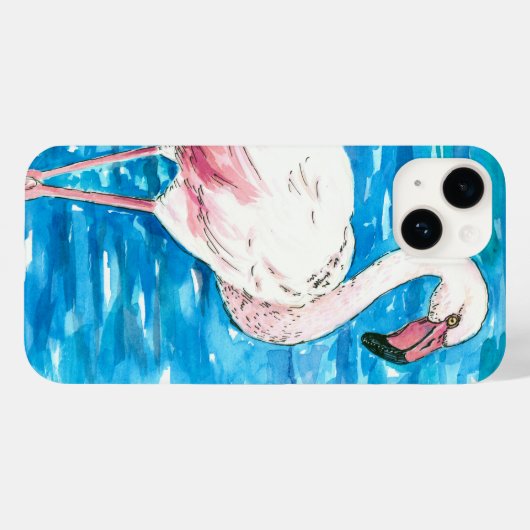 Roze flamingo Case-Mate iPhone case (Achterkant (horizontaal))