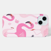 Roze Flamingo Case-Mate iPhone Case (Achterkant (horizontaal))
