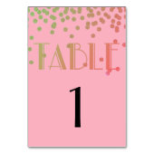 Roze flamingo Celebration Birthday Centerpart Kaart (Achterkant)