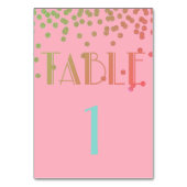 Roze flamingo Celebration Birthday Centerpart Kaart (Voorkant)
