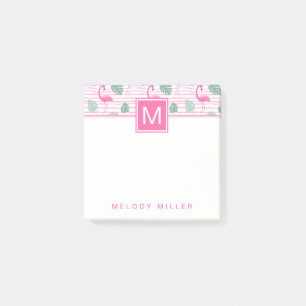 Roze Flamingo Center Square Personated Post-it® Notes