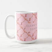 Roze Flamingo Cleanmation Coffee Tea Mok (Links)
