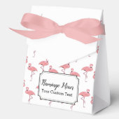 Roze Flamingo Cocktail Party Bedankdoosjes (Voorkant)