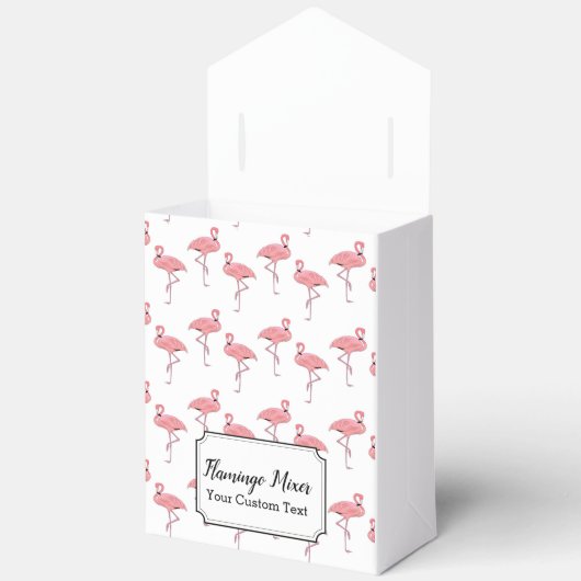 Roze Flamingo Cocktail Party Bedankdoosjes (Open)