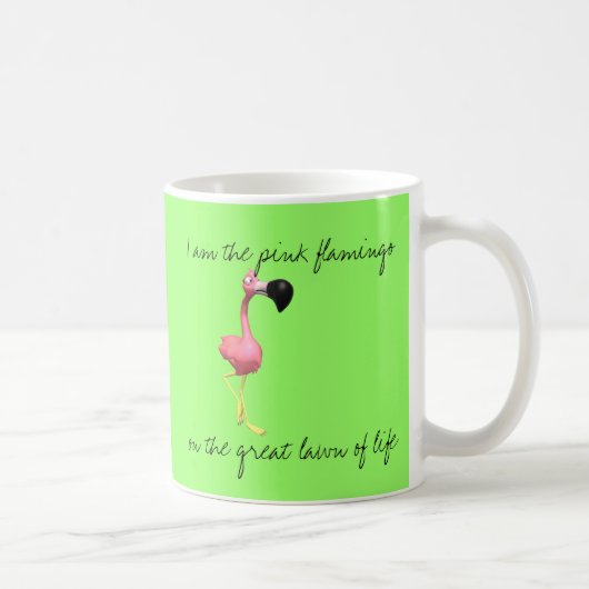 Roze Flamingo Coffee Cup Koffiemok (Rechts)