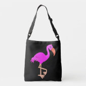 Roze Flamingo Crossbody Bag Custom Colours Crossbody Tas (Achterkant)