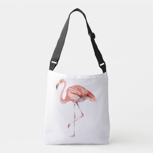 Roze Flamingo Crossbody Tas (Voorkant)