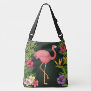 Roze flamingo crossbody tas
