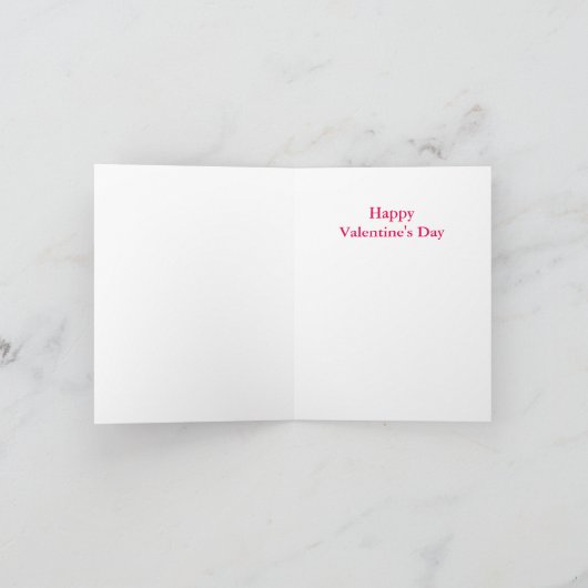 ROZE FLAMINGO CUPID VALENTIJN OPMERKING KAART *Aan (Binnen)