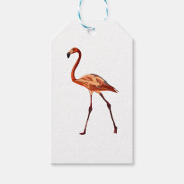 Roze Flamingo Custom Gift Labels Cadeaulabel