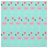 Roze Flamingo Cute Tropical Print Fabric Kinder Stof (Swatch)