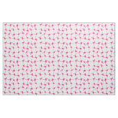 Roze Flamingo Cute Tropical Print Fabric Stof (Yard (91,4 cm))